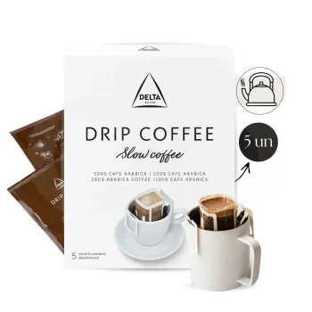 DELTA CAFÉS® Café Molido Drip Coffee 100% Arábica 5 X 9g