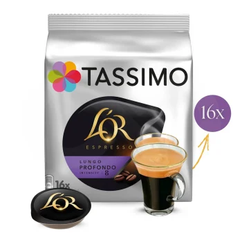 LOR® Cápsulas Tassimo Lungo Profondo 16 uds.