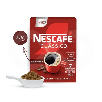 NESCAFÉ® Café Soluble Clássico Decaf 10 uds.