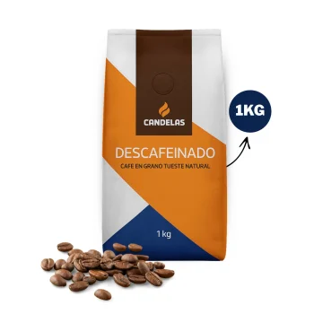 CANDELAS® Café en Grano Descafeinado 1kg