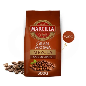 MARCILLA® Café en Grano Gran Aroma Mezcla 500g