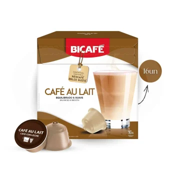 BICAFÉ® Cápsulas Dolce Gusto Café Au Lait 16 uds.