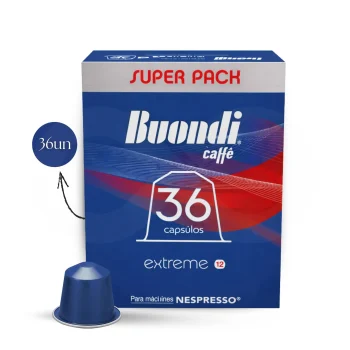 BUONDI® Cápsulas Nespresso Extreme Super Pack 36 uds.