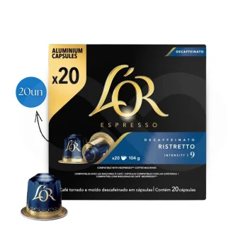 L´OR® Cápsulas Nespresso Ristretto Decaf 20 uds.