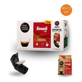 BUONDI® Original Dolce Gusto 30 uds + Buondi NEO y Adaptador