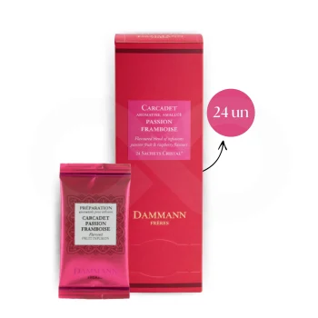 DAMMANN FRÈRES® Té Carcadet Passion Framboise 24 uds.