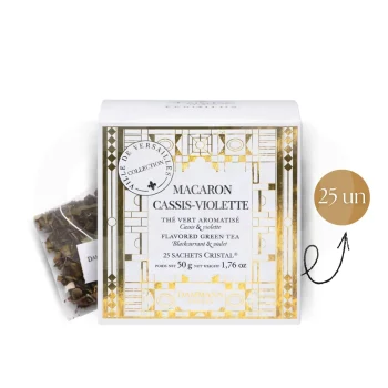 DAMMANN FRÈRES® Té Macaron Cassis-Violette 25 uds.