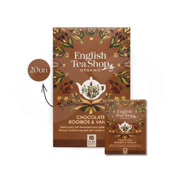 ENGLISH TEA SHOP® Té Chocolate, Rooibos & Vanilla 20 uds.