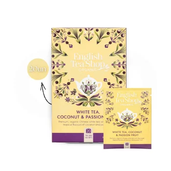 ENGLISH TEA SHOP® Té Blanco, Coco Y Maracuyá 20 uds.