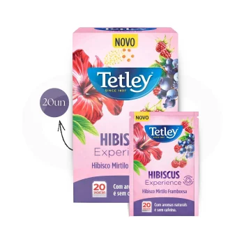 TETLEY® Té Hibisco Arándano Frambuesa 20 uds.