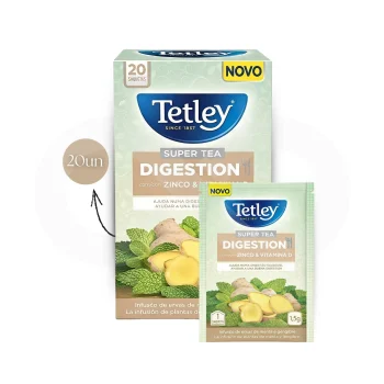 TETLEY® Té Digestión Zinc Y Vitamina D 20 uds.