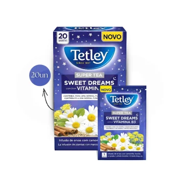 TETLEY® Té Sweet Dreams Vitamina B3 20 uds.