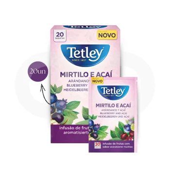 TETLEY® Té Arándanos Y Acai 20 uds.