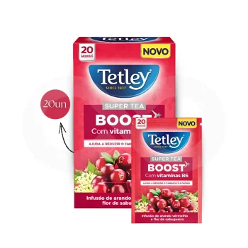TETLEY® Té Boost Vitamina B6 20 uds.