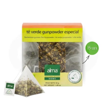 ALMA® Té Gunpowder Especial 15 uds.