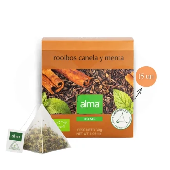 ALMA® Té Rooibos Canela Y Menta 15 uds.