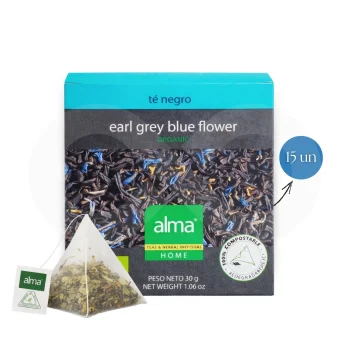 ALMA® Té Earl Grey Blue Flower 15 uds.