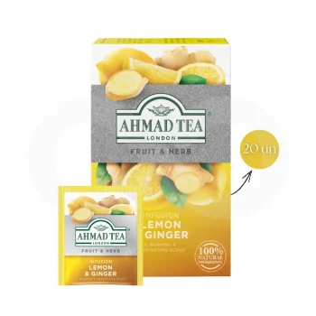 AHMAD TEA® Té Limón Y Jengibre 20 uds.