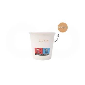 Vasos de Papel 2,5oz 100 Unidades