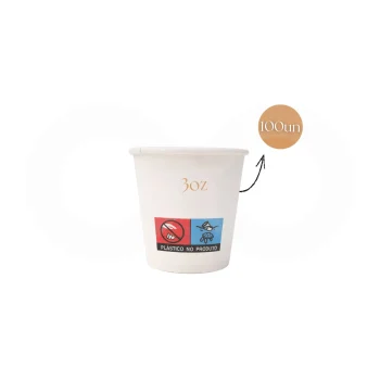 Vasos de Papel 3oz 100 Unidades