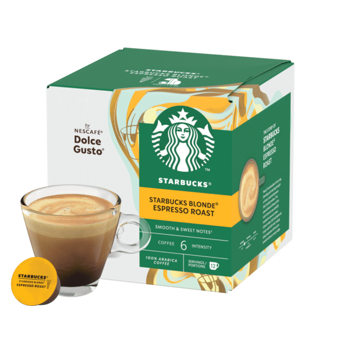 Capsulas Compatibles Dolce Gusto® Starbucks® Blonde Espresso Roast 12 unid.