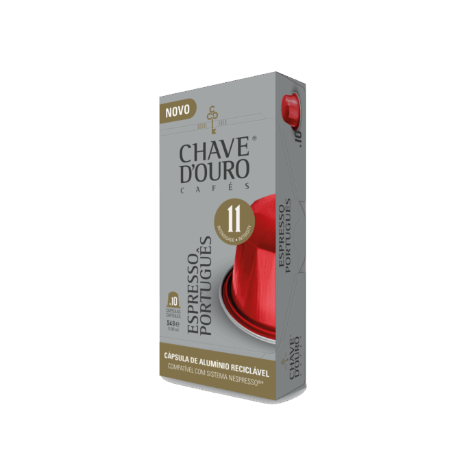 Capsulas Compatibles Aluminio Nespresso® Chave D'Ouro® Espresso Português 10 unid.