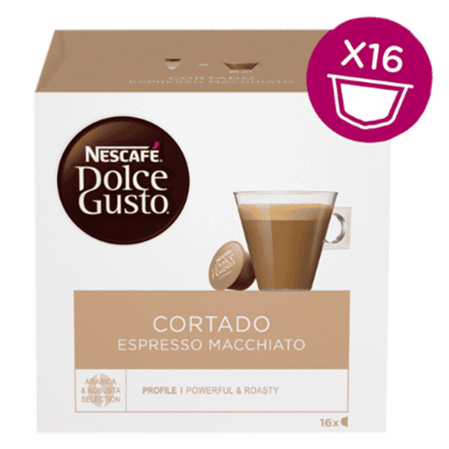Multicoffee » Capsulas Nescafé® Dolce Gusto® Cortado 16 unid.