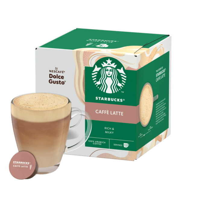 Capsulas Compatibles Dolce Gusto® Starbucks® Caffè Latte 12 unid.