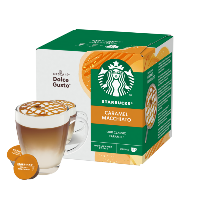 Capsulas Compatibles Dolce Gusto® Starbucks® Caramel Macchiato 6 unid.