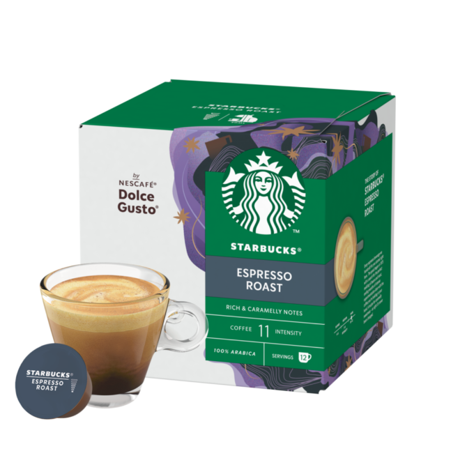 Capsulas Compatibles Dolce Gusto® Starbucks® Espresso Roast 12 unid.