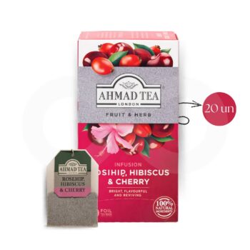 Té Ahmad® Rosehip, Hibiscus & Cherry 20 unid.