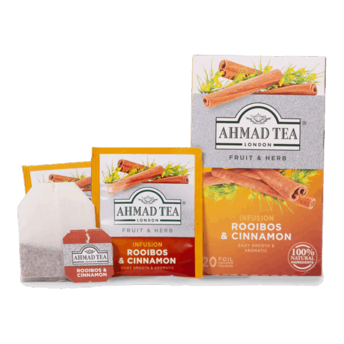 Té Ahmad® Rooibos & Canela 20 unid.