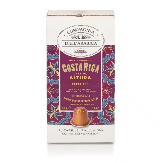 Capsulas Compatibles Nespresso® Compagnia Dell’Arabica® Costa Rica 10 unid.
