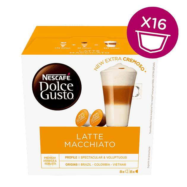 Multicoffee » Capsulas Nescafé® Dolce Gusto® Latte Macchiato 16 unid.