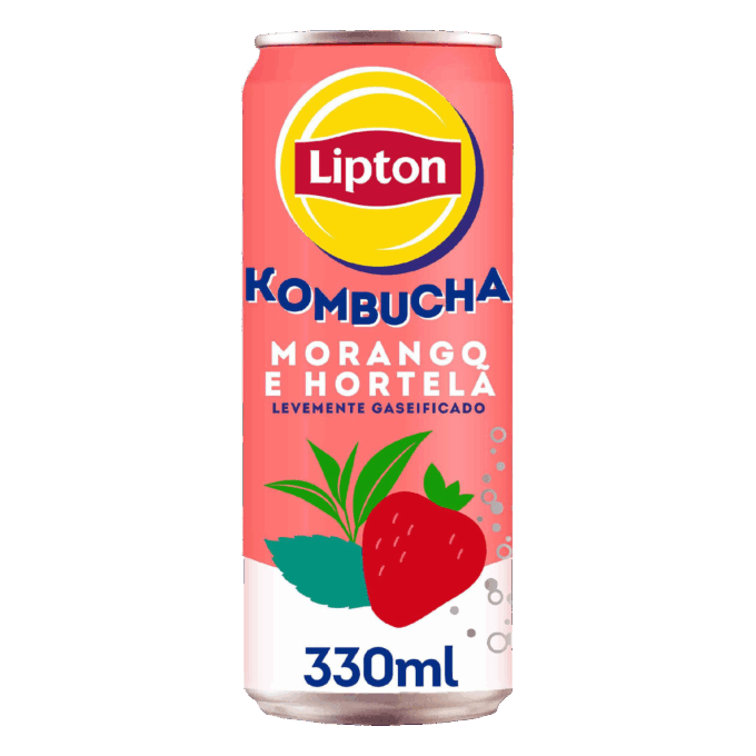 Té helado Lipton® Kombucha Fresa y Menta 330ml