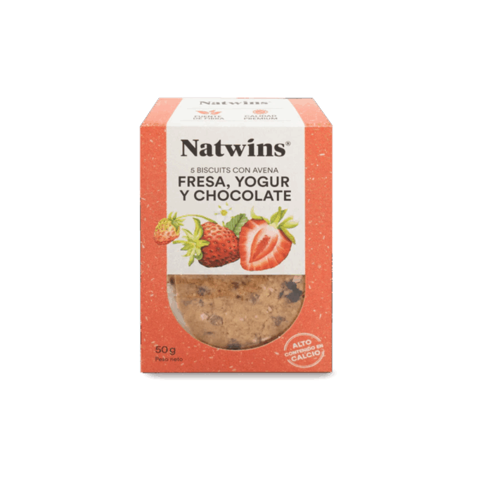 Galletas Natwins® Fresa, Yogur y Chocolate 5 unid