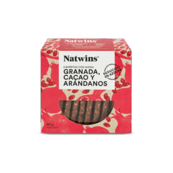 Galletas Natwins® Granada, Cacao y Arándanos 8 unid