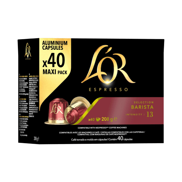 L'OR Splendente Maxi pack - 40 Cápsulas para Nespresso por 11,09 €