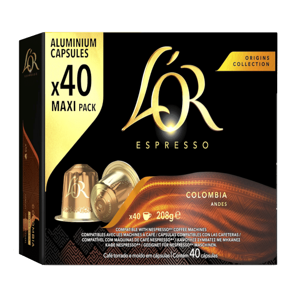 L'OR Colombia - 40 Cápsulas para Nespresso por 10,89 €
